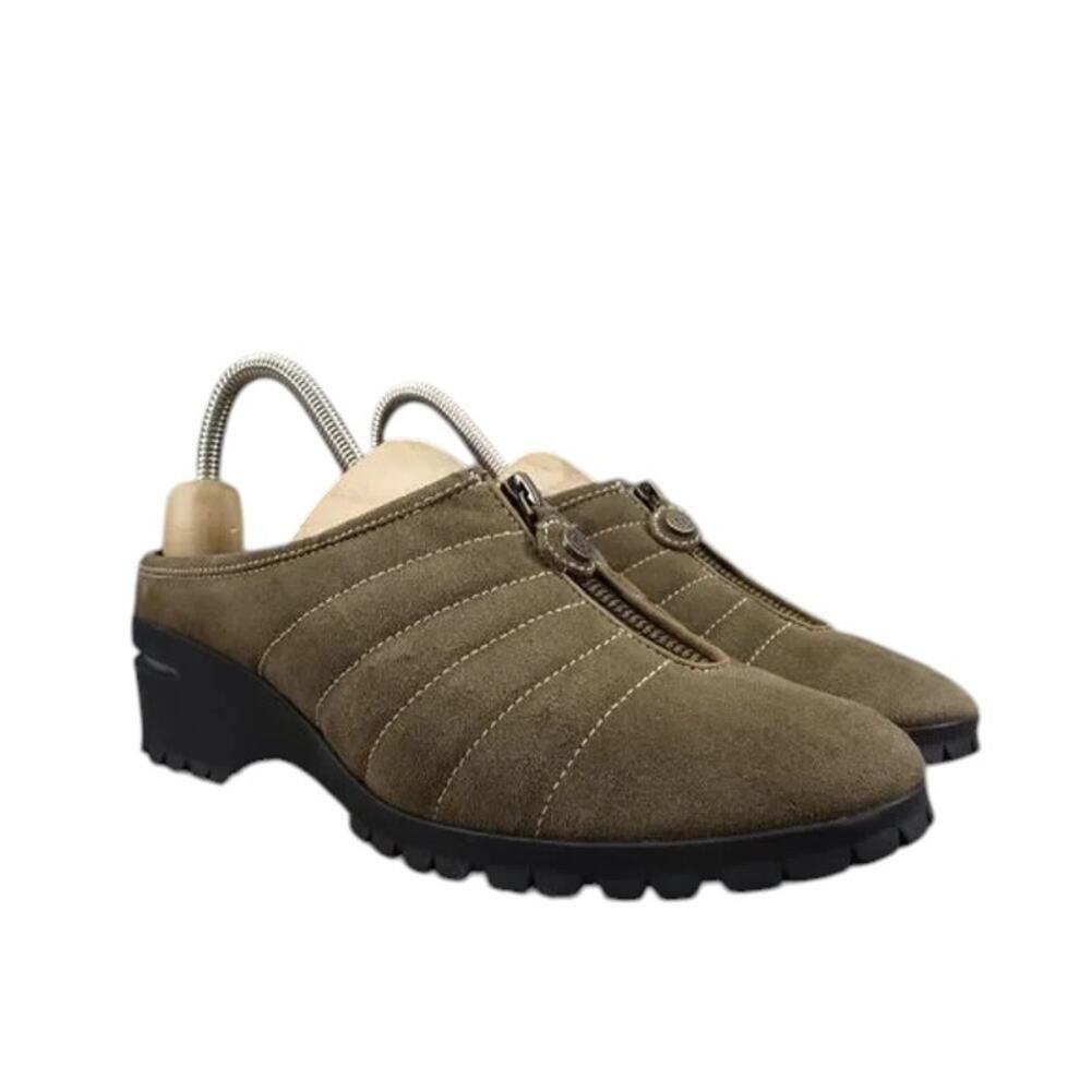 Cole Haan Shoes Women 8 Mule Slip On Comfort Leather Zip Waterproof Fashion Clog